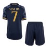 Maglia ufficiale Real Madrid Vini Jr. 7 Trasferta 2023-24 per Bambino